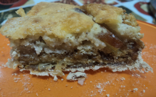 Torta de maçã em camadas