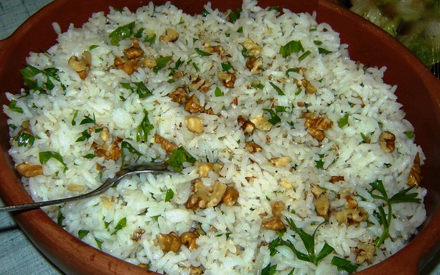 Arroz com nozes
