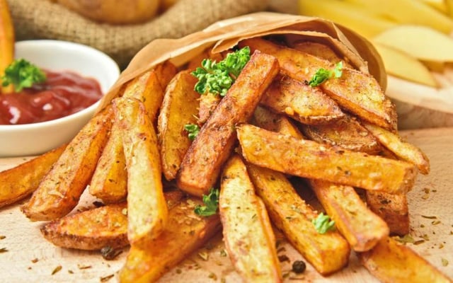 Batata frita temperada