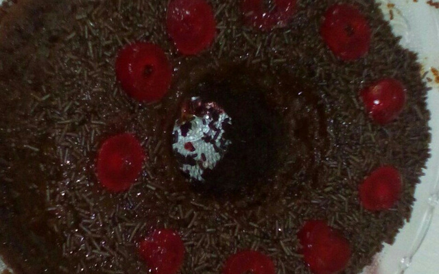 Bolo pudim de chocolate