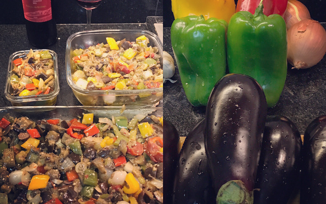 Antepasto de berinjela (Babaguch do Fanti)