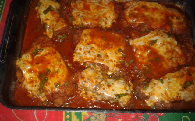 Fígado à parmegiana