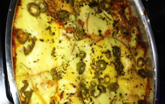 Lasanha de calabresa