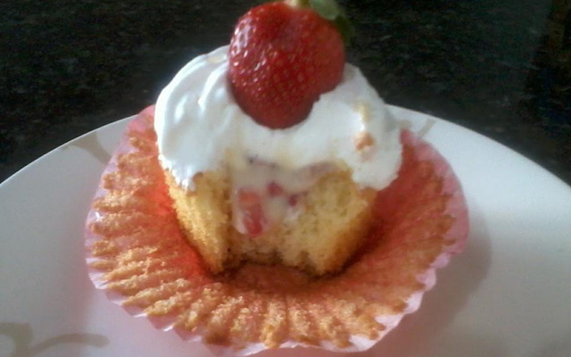Cupcake de baunilha