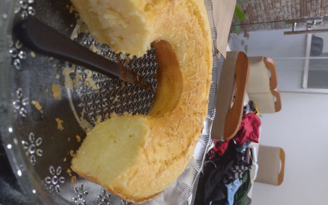 Bolo de mandioca fofo