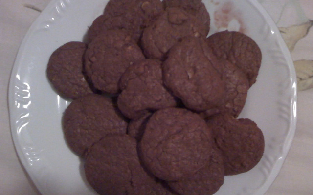 Cookies de chocolate com nozes