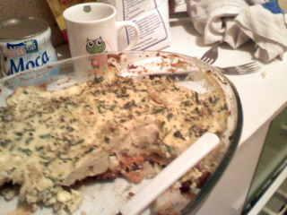 Filé de frango com couve flor ao forno