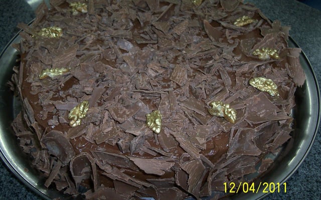 Bolo de chocolate trufado