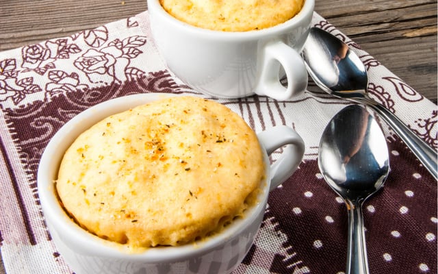 Torta salgada de caneca