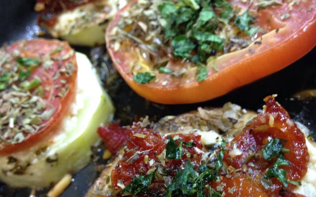 Abobrinha e berinjela ao forno