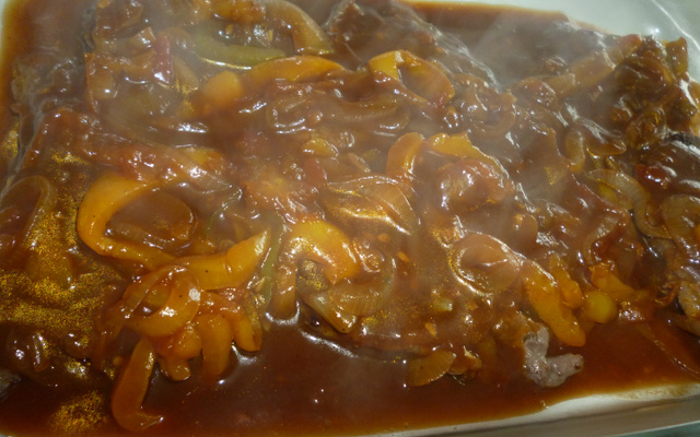 Bife ao molho barbecue