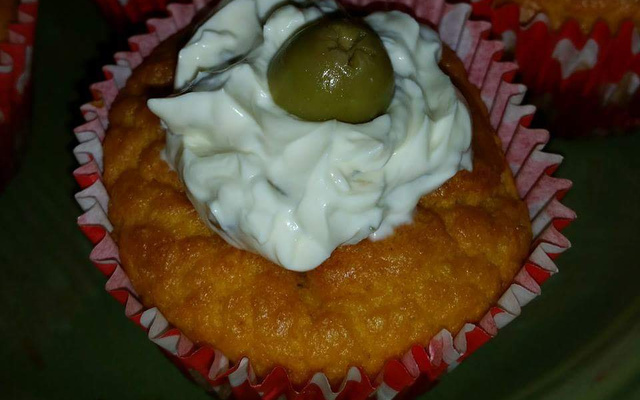 Cupcake salgado de cenoura