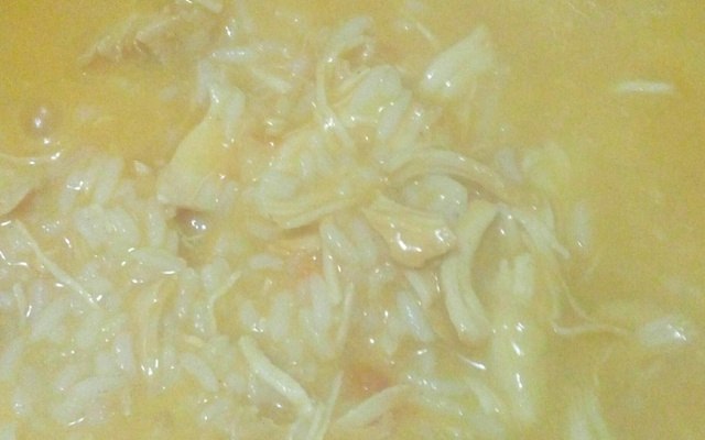 Canja de galinha cremosa