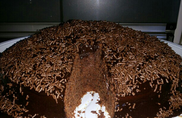 Bolo de chocolate de liquidificador
