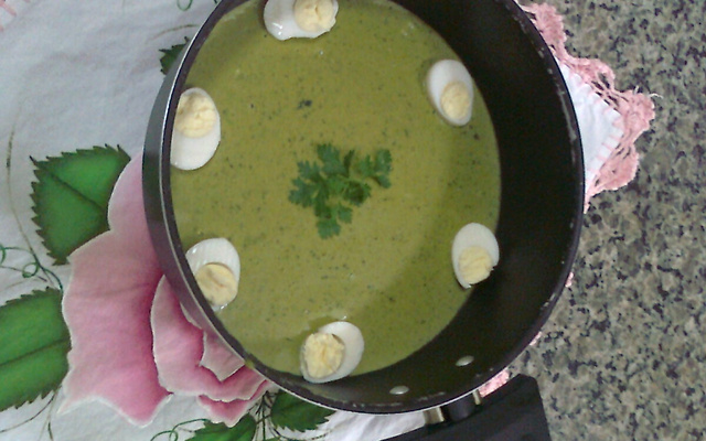 Creme de espinafre da Paty