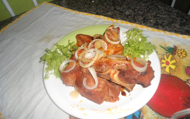 Costela de porco ao forno
