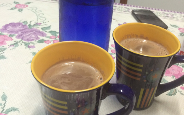 Chocolate quente alcoólico