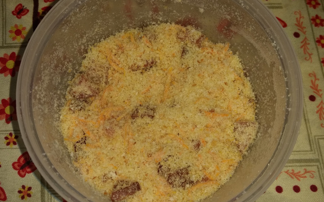 Farofa com cenoura ralada