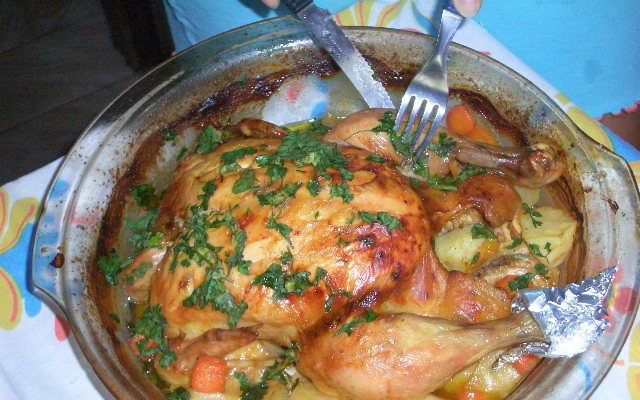 Frango recheado delícia