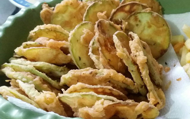 Abobrinha frita e crocante simples