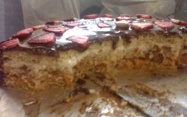 Bolo com dois recheios