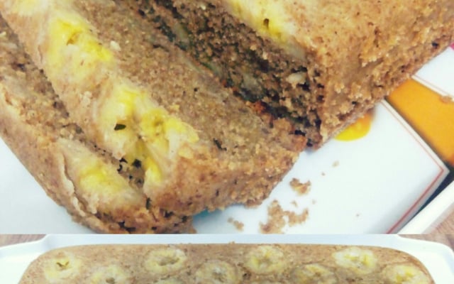 Bolo integral diet de banana