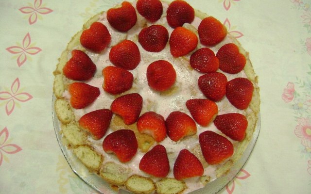 Charlote de morangos