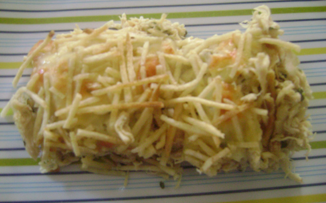 Torta de frango com requeijão
