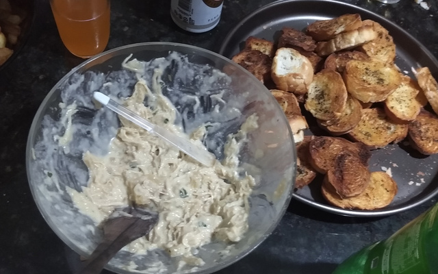 Patê frango com abacaxi