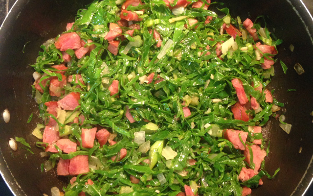 Couve refogada da Piná