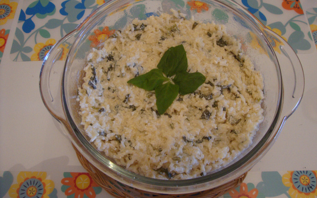 Risoto de espinafre