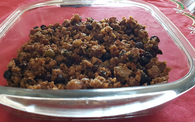 Farofa doce de natal 