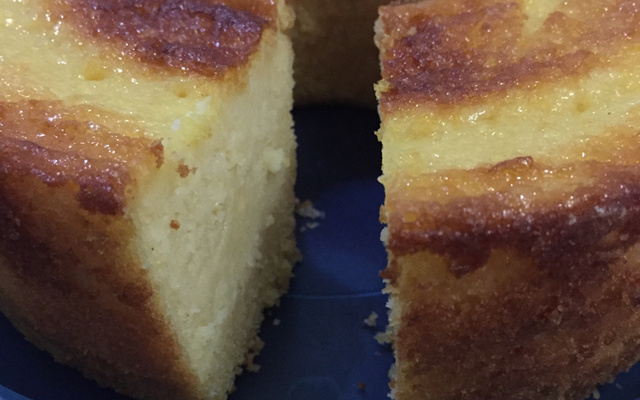 Pudim de fubá cremoso