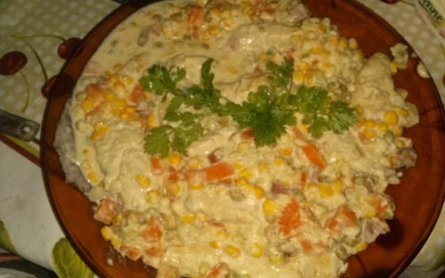 Peito de frango ao molho branco