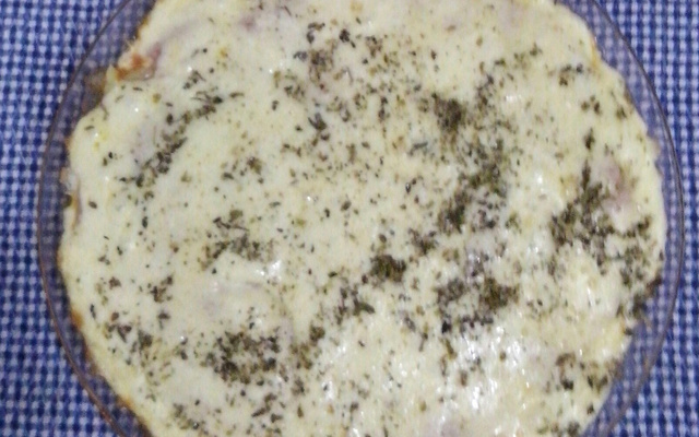 Batata de forno com frango rápida