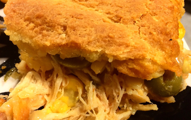 Torta de frango rápida e fácil