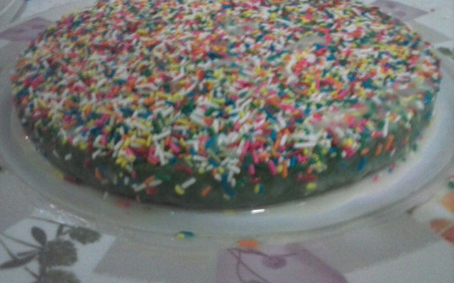 Bolo arco-íris
