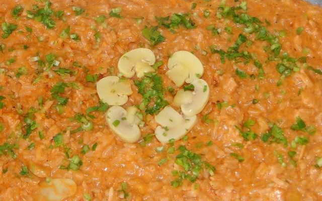 Risoto de camarão à minha moda