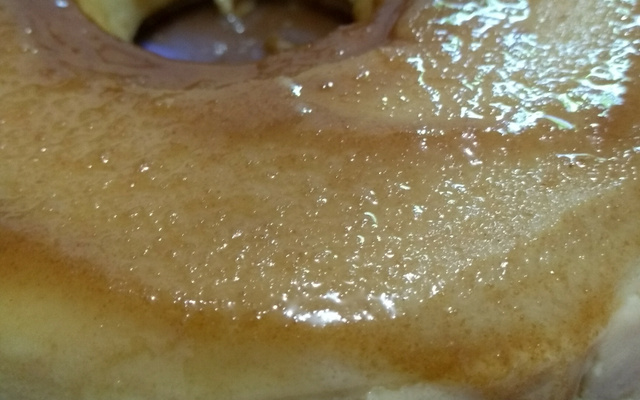 Pudim de pão no microondas