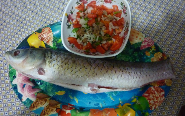 Peixe recheado