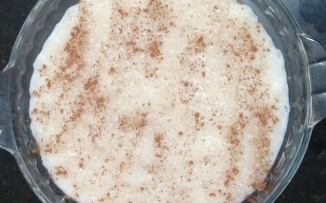 Arroz doce com leite condensado