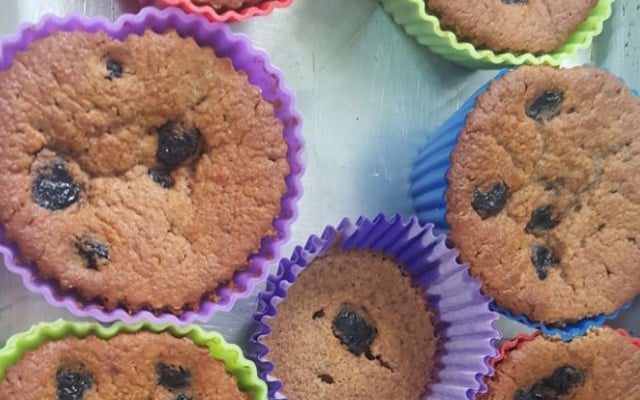 Bolo fit/light de farinha de coco