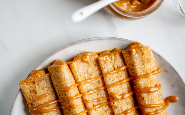 Panqueca com doce de leite