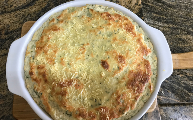 Suflê de chuchu delicioso