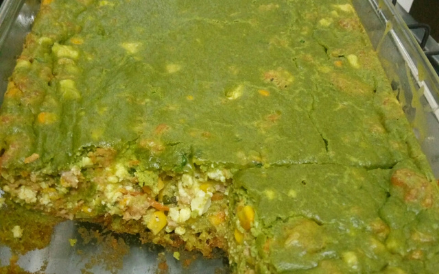 Torta salgada de pão francês