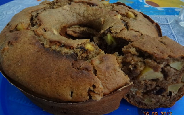 Bolo de frutas sem açúcar