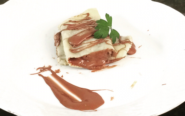 Crepe de chocolate