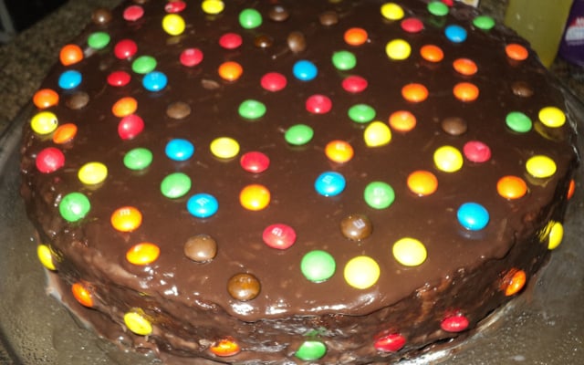 Cobertura de chocolate com creme de leite