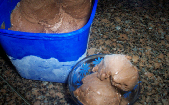Sorvete de chocolate