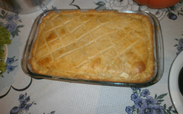 Torta delícia de queijos